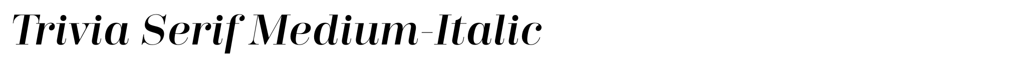Trivia Serif Medium-Italic image